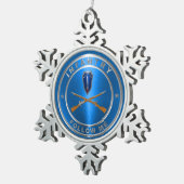 Infanterie Tin Sneeuwvlok Ornament (Rechts)