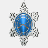 Infanterie Tin Sneeuwvlok Ornament (Rechts)