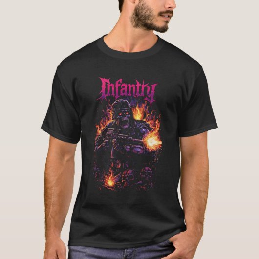 Infanterie Vuur Aanval T-shirt (Voorkant)