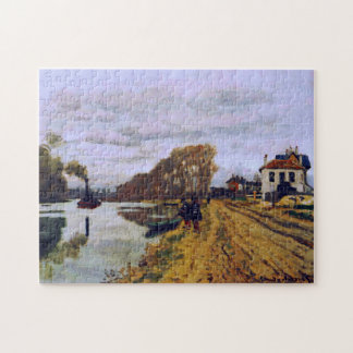 Infanteriebewaking op de rivier de Monet Fine Art Legpuzzel
