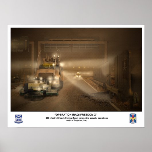 Infanteriebrigade in Irak Poster (Voorkant)