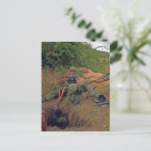 Infanterieplatform in Operatie Oregon Vietnam Briefkaart (Staand voorkant)