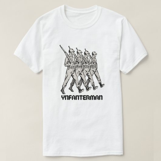 infanterist in Frisian - ynfanterman T-shirt (Design voorkant)