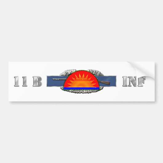 INFANTRY 11B 41st Infanteriebrigade Combat Team Bumpersticker (Voorkant)
