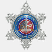 Infantry 11B Tin Sneeuwvlok Ornament (Voorkant)
