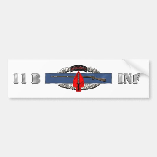 INFANTRY 11B USASOC BUMPERSTICKER (Voorkant)