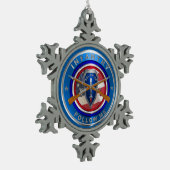 Infantry Tin Sneeuwvlok Ornament (Links)