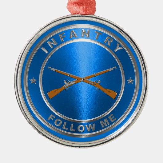 INFANTRY VETERAN METALEN ORNAMENT (Voorkant)