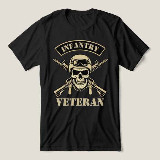 Infantry Veteran Tri-Blend Shirt (Design voorkant)
