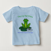 Infant's Frog on a Lily Pad Blue T-Shirt (Voorkant)