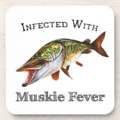 Infectie met muskietkoorts bier onderzetter (Voorkant)