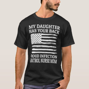 Infectiecontrole Verpleegmoeder Apparel Amerikaans T-shirt