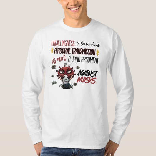 Infectiecontrole via de lucht t-shirt (Voorkant)