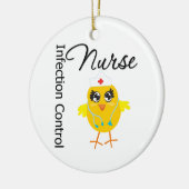 Infectiecontrole Zurse Chick v1 Keramisch Ornament (Links)