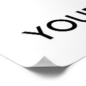 Infectieus Poster met uitzichtloosheid (Hoek)