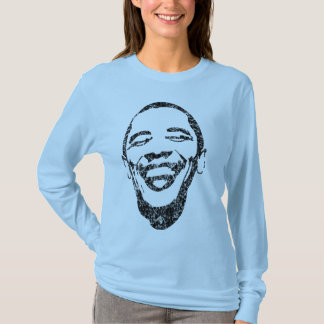 Infectieuze glimlach Obama Long Slose T T-shirt