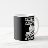 Infectieziekteapotheker Snoep van vreemden Koffiemok (Voorkant rechts)