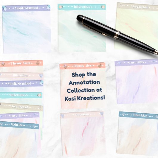 Inference Acrylic Reading Annotation Post-it Note