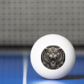 Infernaal Gebrul – Gotisch Satanische Tijger Sched Pingpongbal (Net)