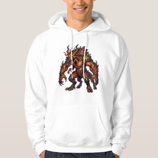 Infernaal monster hoodie (Voorkant)