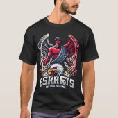 Infernal Apex: Devil Angel-Eagle Hybrid Embleem T-shirt (Voorkant)