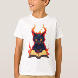 Infernal Cat leest een spreukboek T-shirt