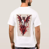 Infernal Clash: Devil Angel T-shirt Design" (Achterkant)