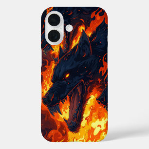 Infernal Dragon Flame Telefoonhoesje iPhone 16 Hoesje