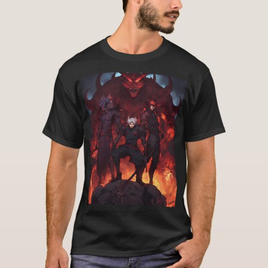 Infernal Horde: Vijf demonen ontketend T-shirt (Voorkant)