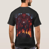 Infernal Horde: Vijf demonen ontketend T-shirt (Achterkant)