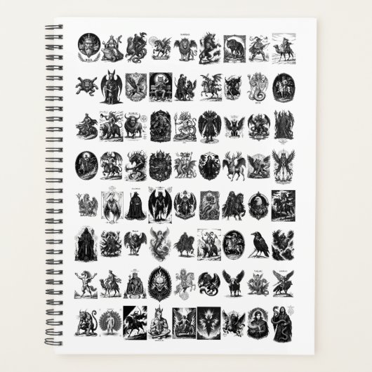Infernal Icons De Gotische Goetia Collectie Planner (Voorkant)