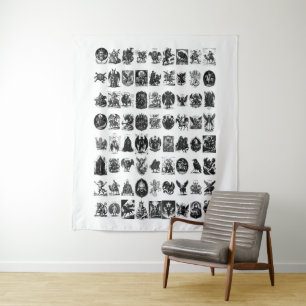 Infernal Icons De Gotische Goetia Collectie Wandkleed