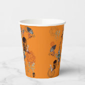 Infernal Oranje Halloween Papieren Bekers (Links)