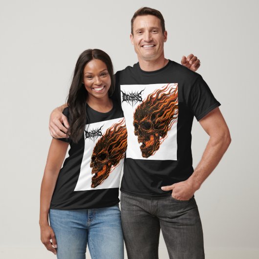 Infernal Reign - Fire & Skull Death Metal T-shirt (Unisex)