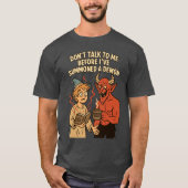 Infernal Roast Funny Coffee D & D T-shirt (Voorkant)