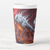 Infernal Sentinel Lava Wolf Latte Mok (Voorkant)