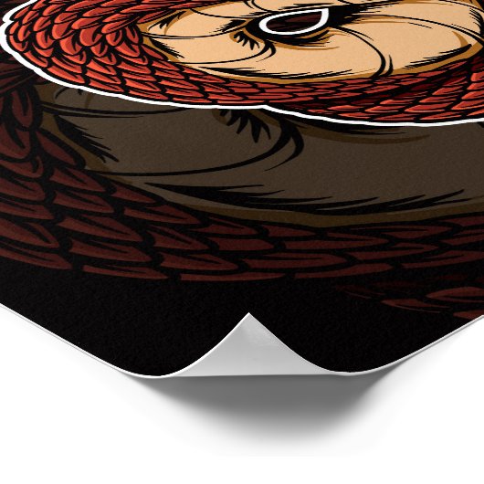 Infernal Serpent Red Dragon Poster (Hoek)