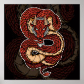 Infernal Serpent Red Dragon Poster (Voorkant)