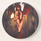 Infernal Temptress Zandsteen Onderzetter (Voorkant)