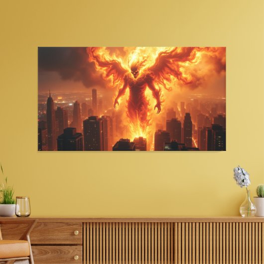Infernal Titan Canvas Afdruk (Insitu (Woonkamer))