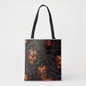 Infernal Vine Pumpkin Skull Halloween Tote Bag (Voorkant)