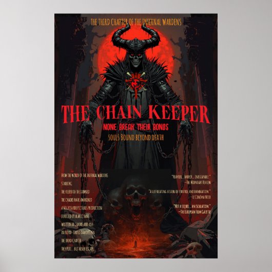 Infernal Wardens - De Kettingbewaarder Horror Poster (Voorkant)