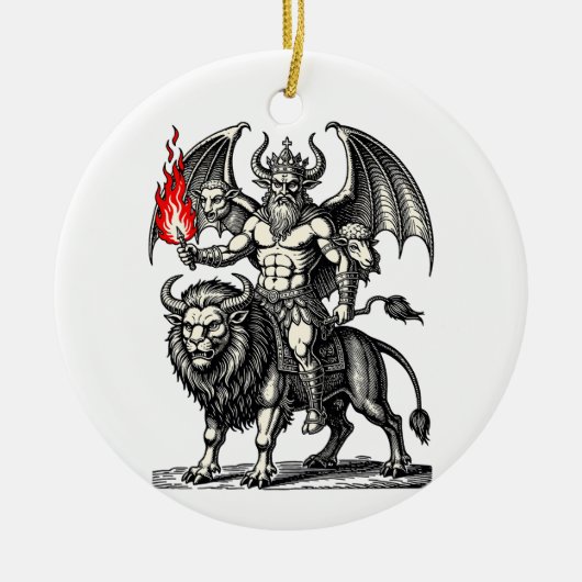 Infernale Asmodeus Keramisch Ornament (Voorkant)