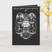 Infernale Iconen Het Gotische Grimoire Kaart (Gele Bloem)