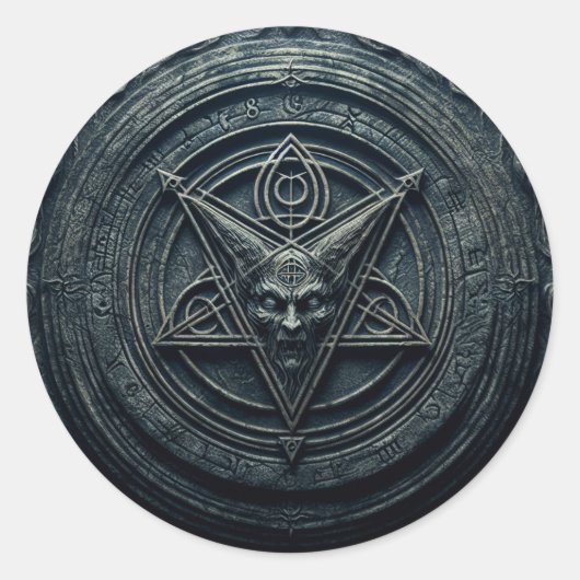 infernale verleiding ronde sticker (Voorkant)