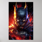Inferno Batman Digital Art Poster (Voorkant)