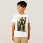 Inferno bewaker majestueuze cartoon t-shirt (Voorkant volledig)