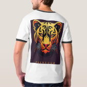 Inferno bewaker majestueuze panter dierlijke ontwe t-shirt (Achterkant)