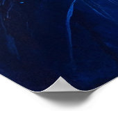 Inferno Bloom Abstracte Uitbarsting van Kleur Poster (Hoek)