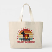 Inferno Canine Grote Tote Bag (Achterkant)